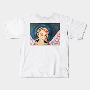 Azure Blue  Angel of Light Kids T-Shirt